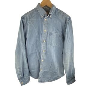 Selected Homme British Mens 15.75 button up denim shirt ($58 new)